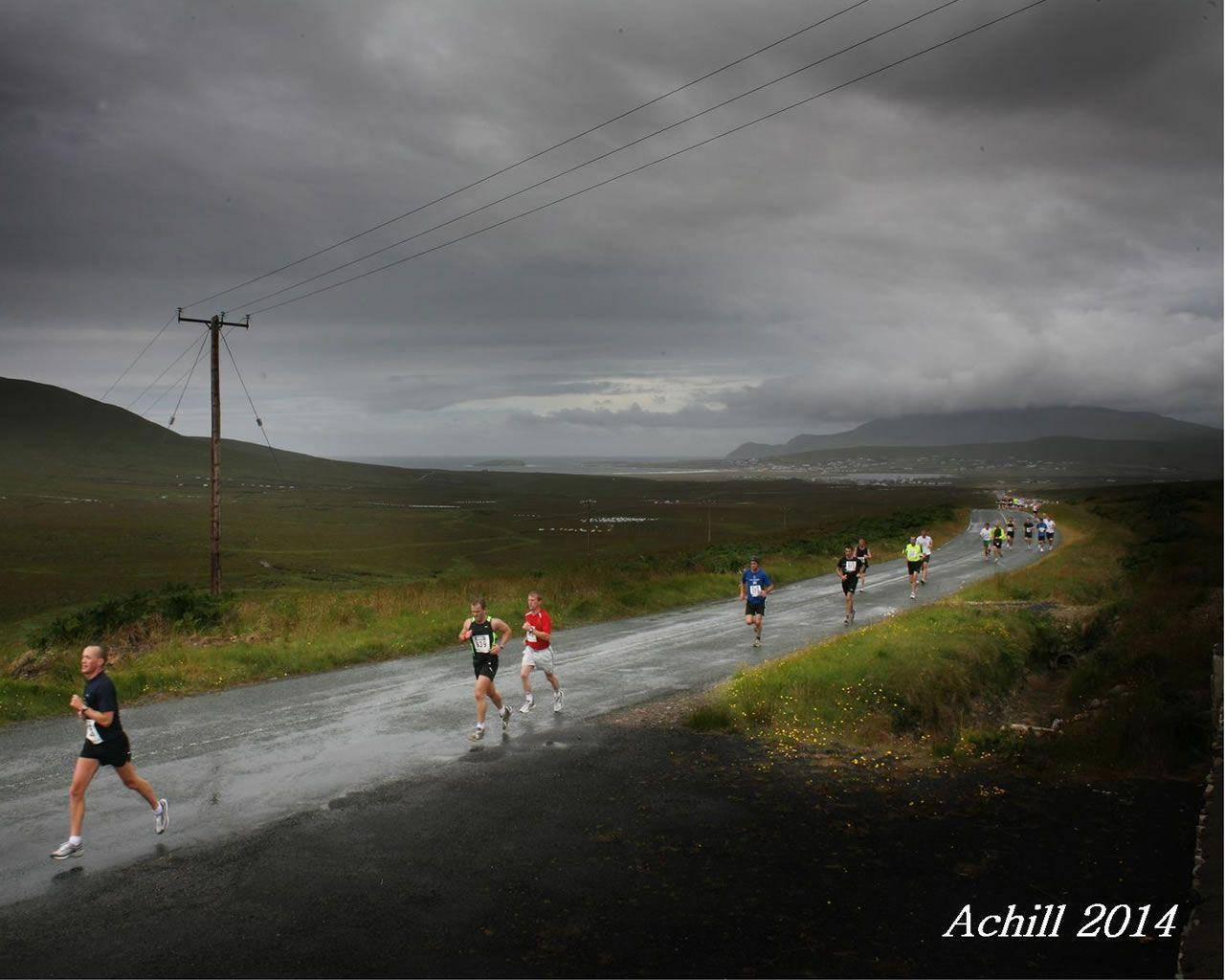 Marathon In Mountain Dark Sky