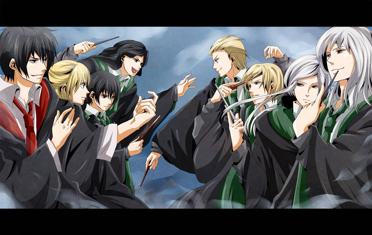 Download Marauders And Death Eaters Harry Potter Anime Wallpaper |  