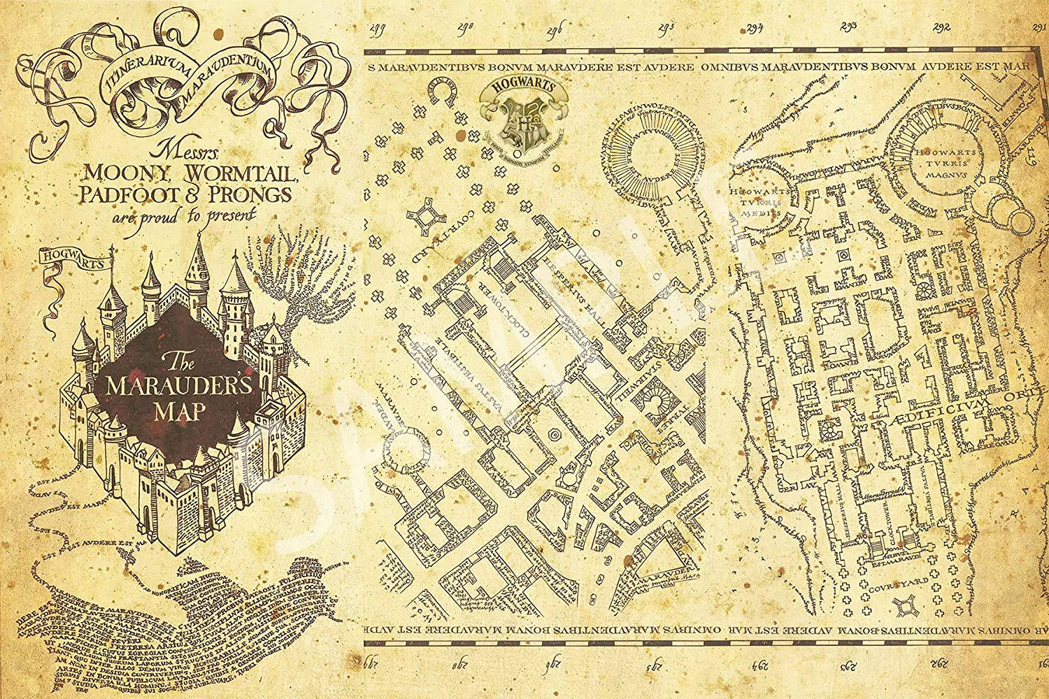 Marauders Map Indhold Wallpaper Wallpaper