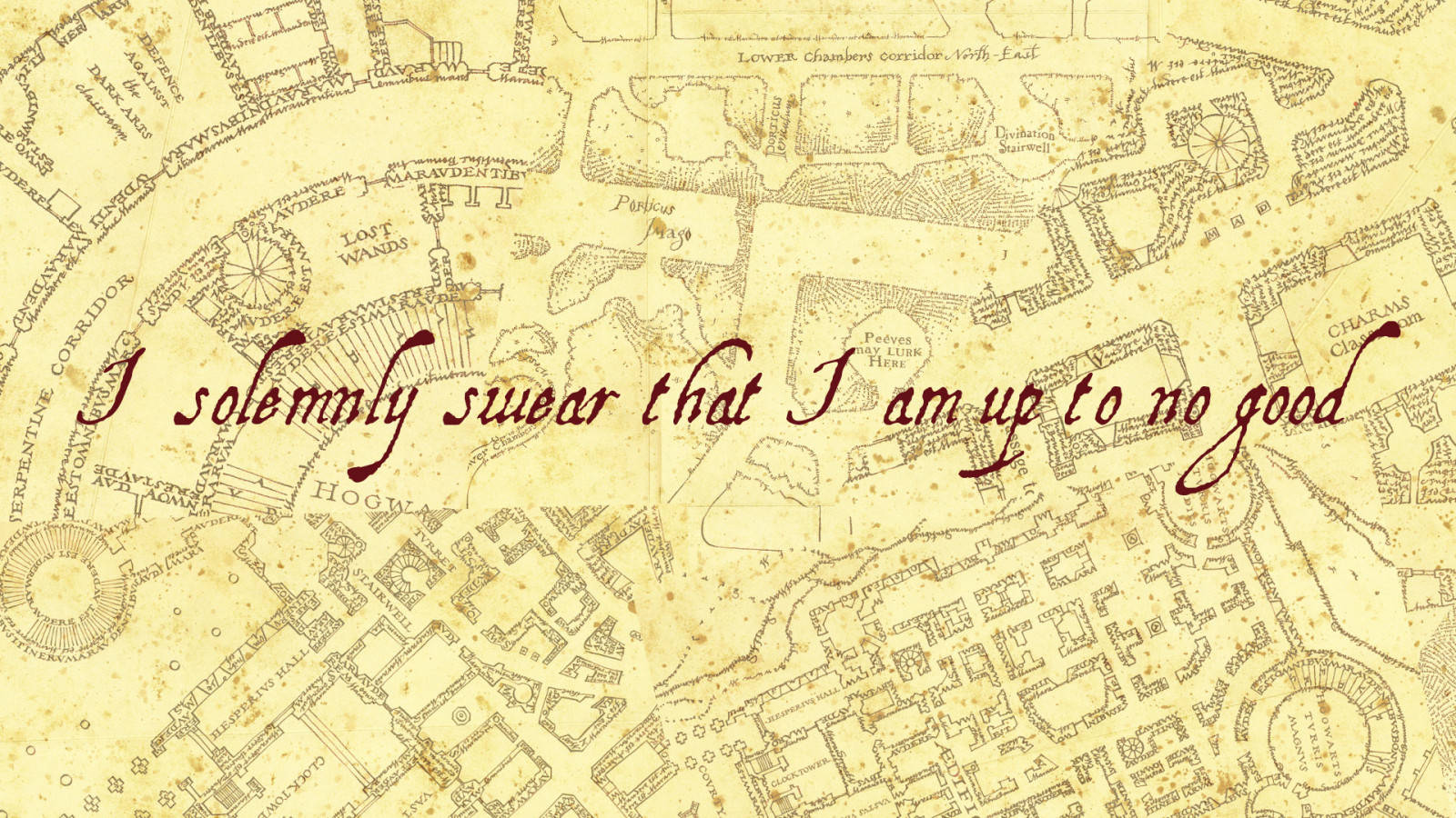 Marauders Map Iconic Quote Wallpaper