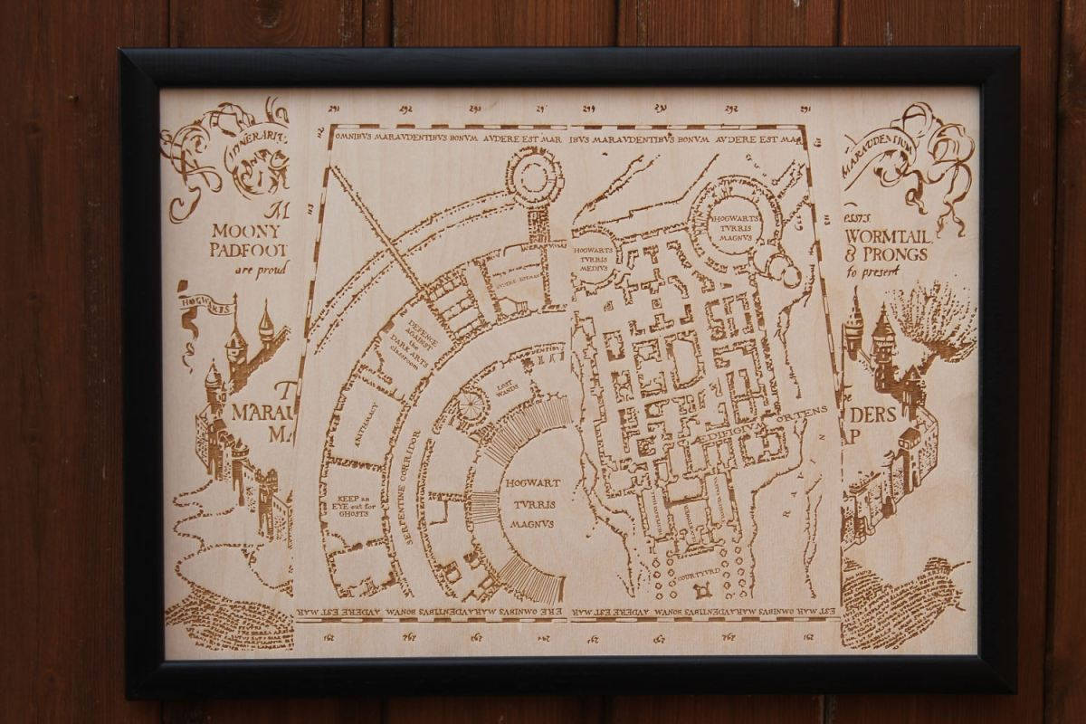 Marauders Map In Frame Wallpaper