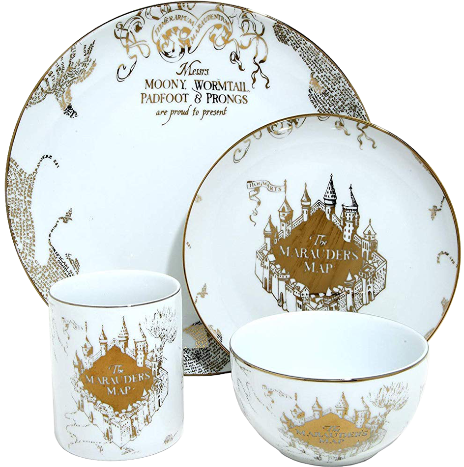 Download Marauders Map Themed Dinnerware Set | Wallpapers.com