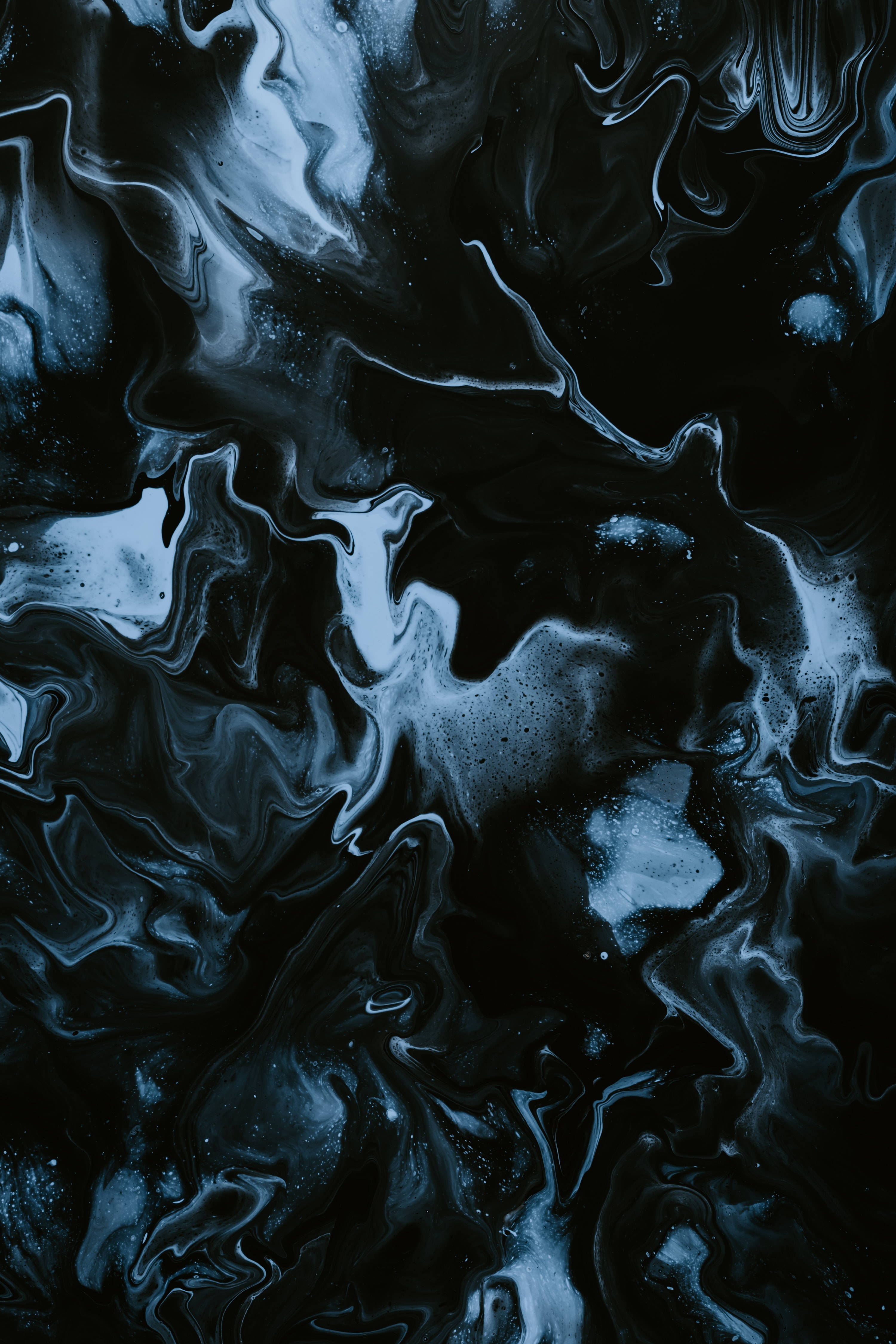 Marble 4K Aesthetic Dark Water Splash Wallpaper