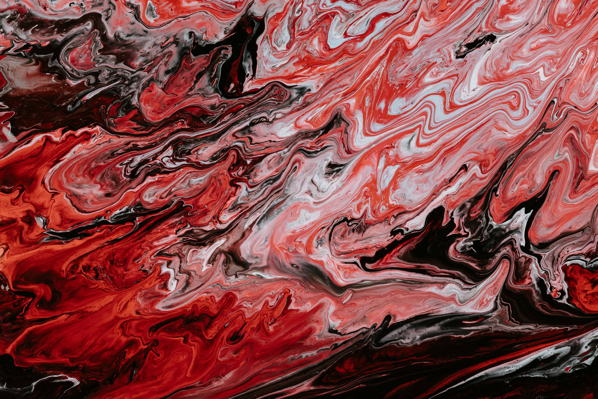 Marble Black And Red Abstract Art Wallpaper