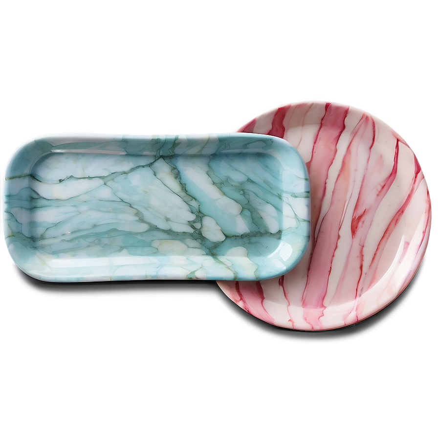 Marble Effect Serving Platters Png Fgd44 PNG