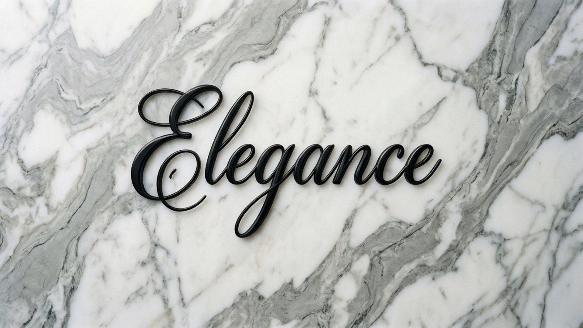 Marmer Elegance Hitam Wallpaper
