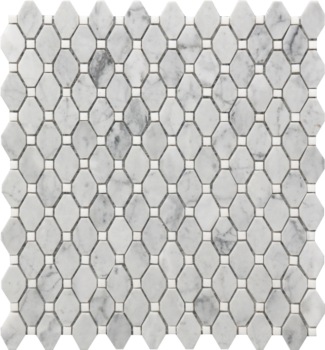 Marble Hexagon Tile Pattern PNG