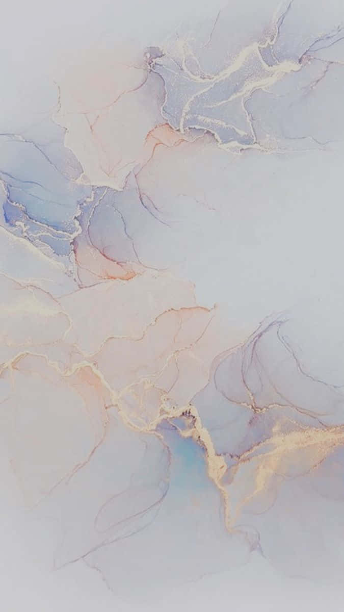 A Blue And Pink Marble Painting On A White Background Wallpaper