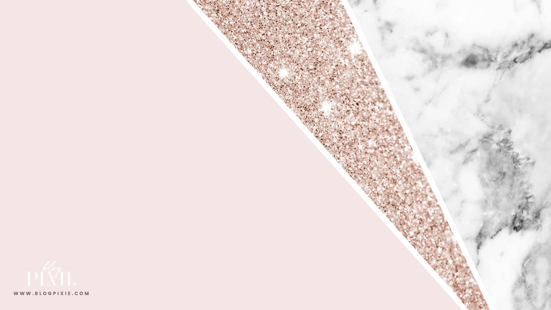 Enbaggrund Med Pink Og Hvid Marmor Med Glimmer. Wallpaper