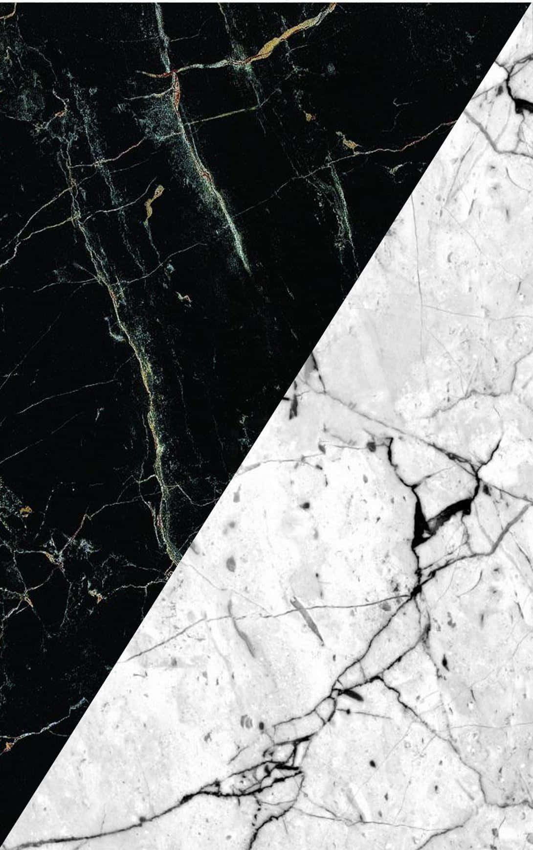 Marble Phone Black And White Wallpaper
