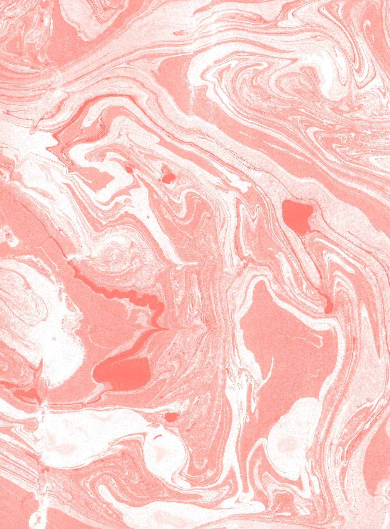 Marble Pink And Peach Liquid Patterns