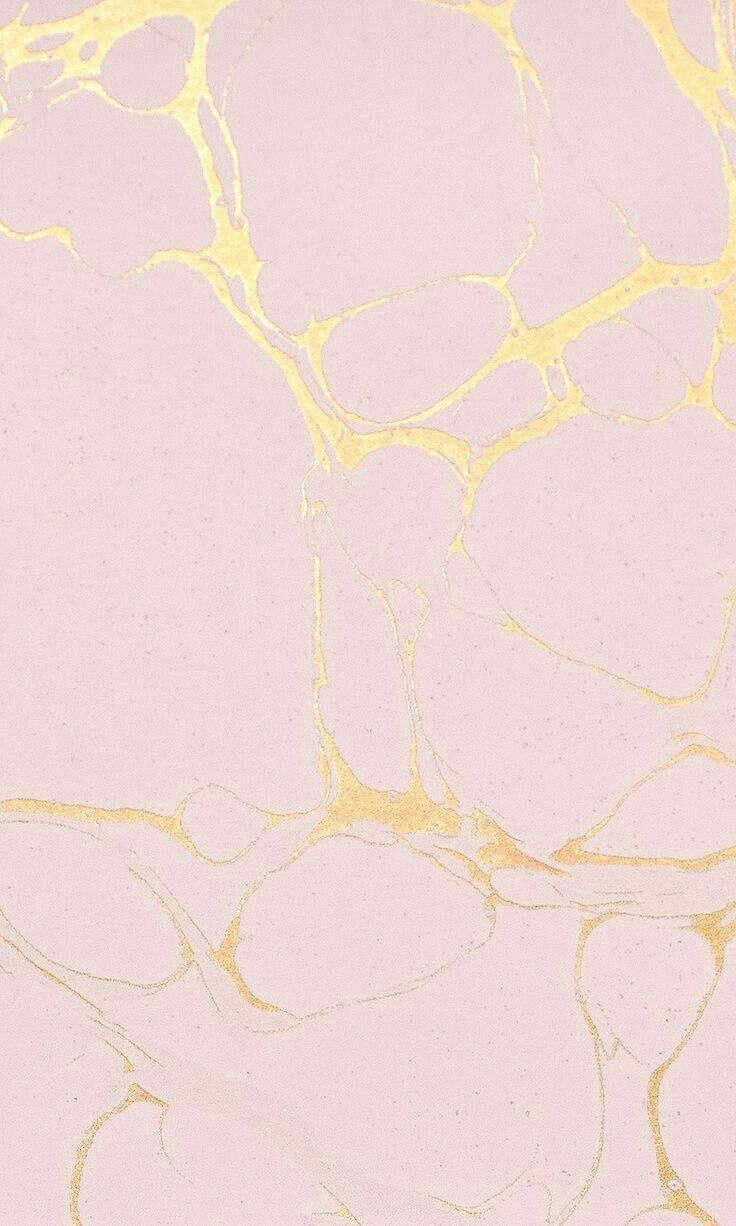 Marble Pink And Shiny Gold Cracks