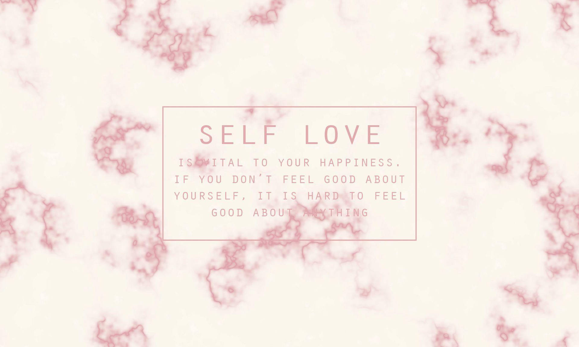 Marble Pink Self Love Wallpaper