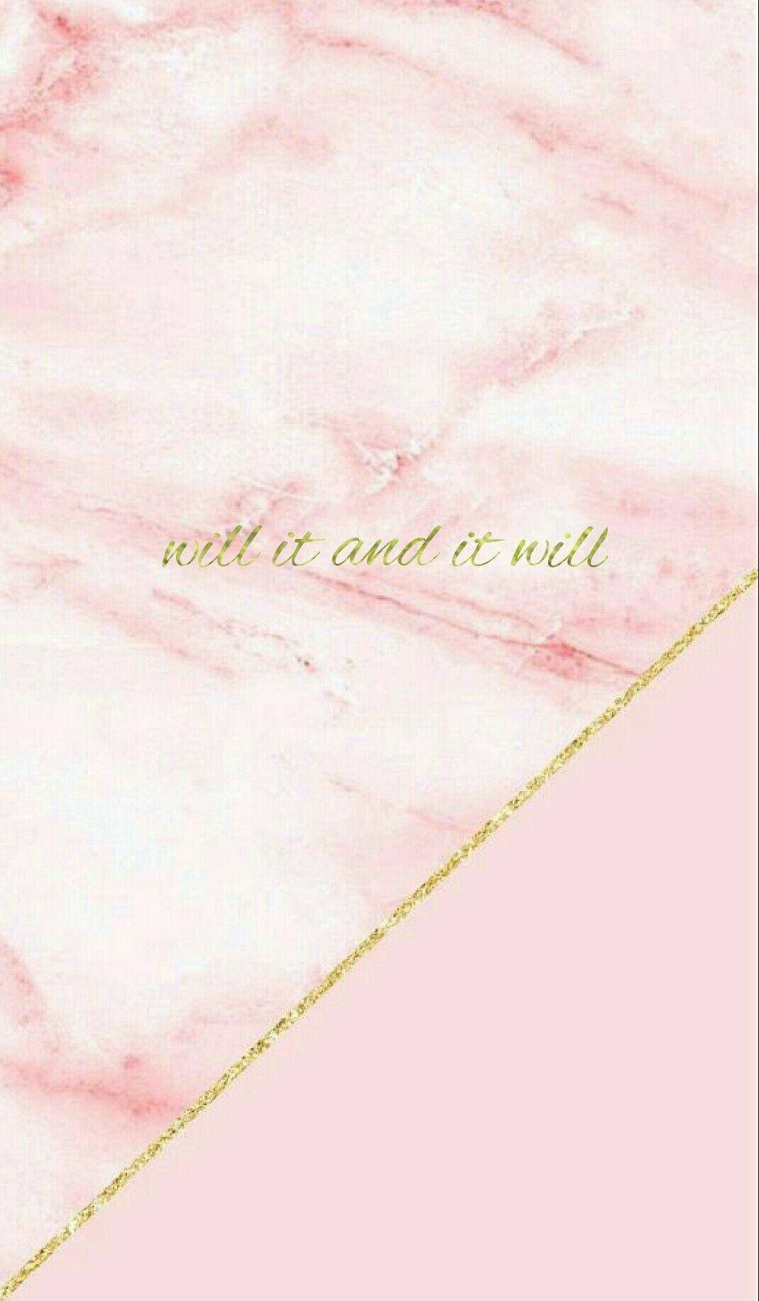 Marble Pink Will It And It Will Wallpaper