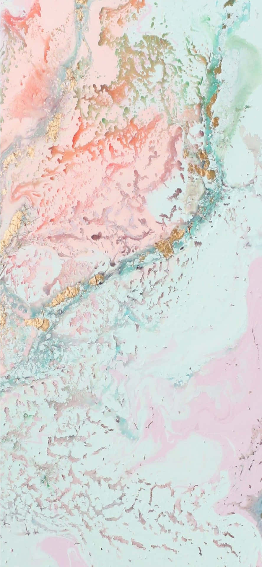 Pastel Pink And Teal Marble Purple Background
