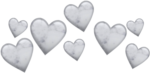 Marble Texture Hearts Pattern PNG