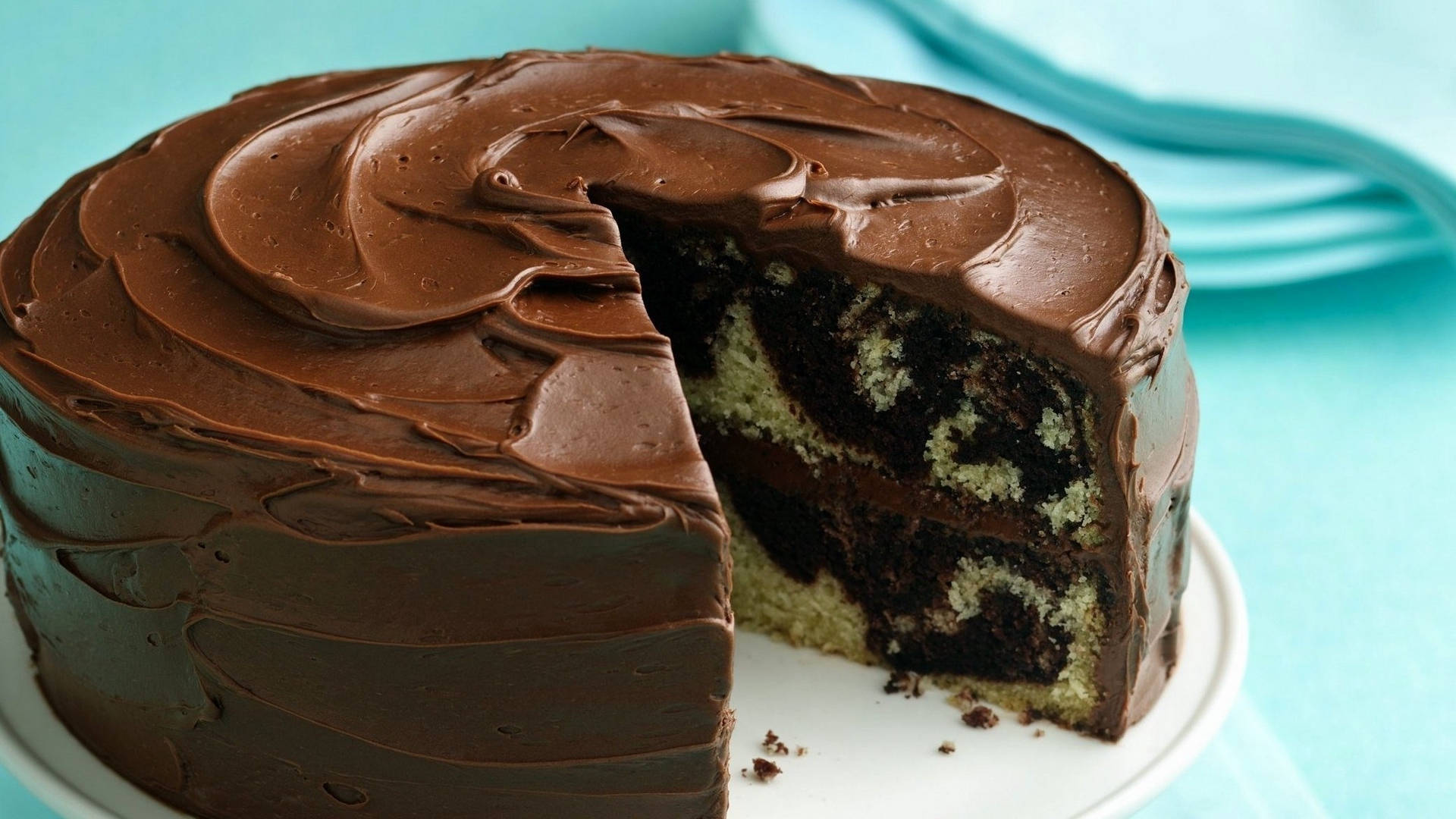 Marbled Chocolate Cake Dessert Wallpaper