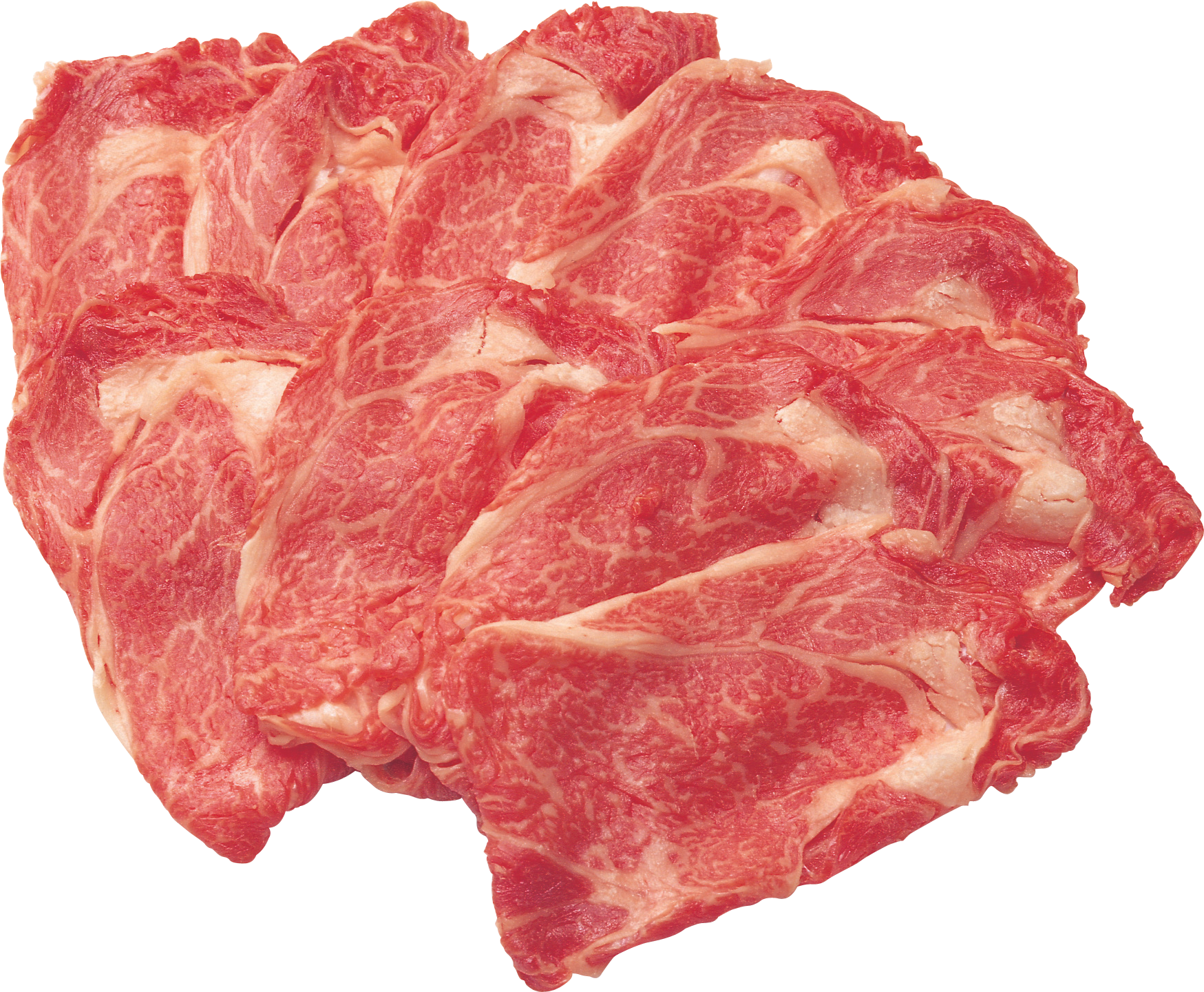 Marbled Raw Beef Steak PNG