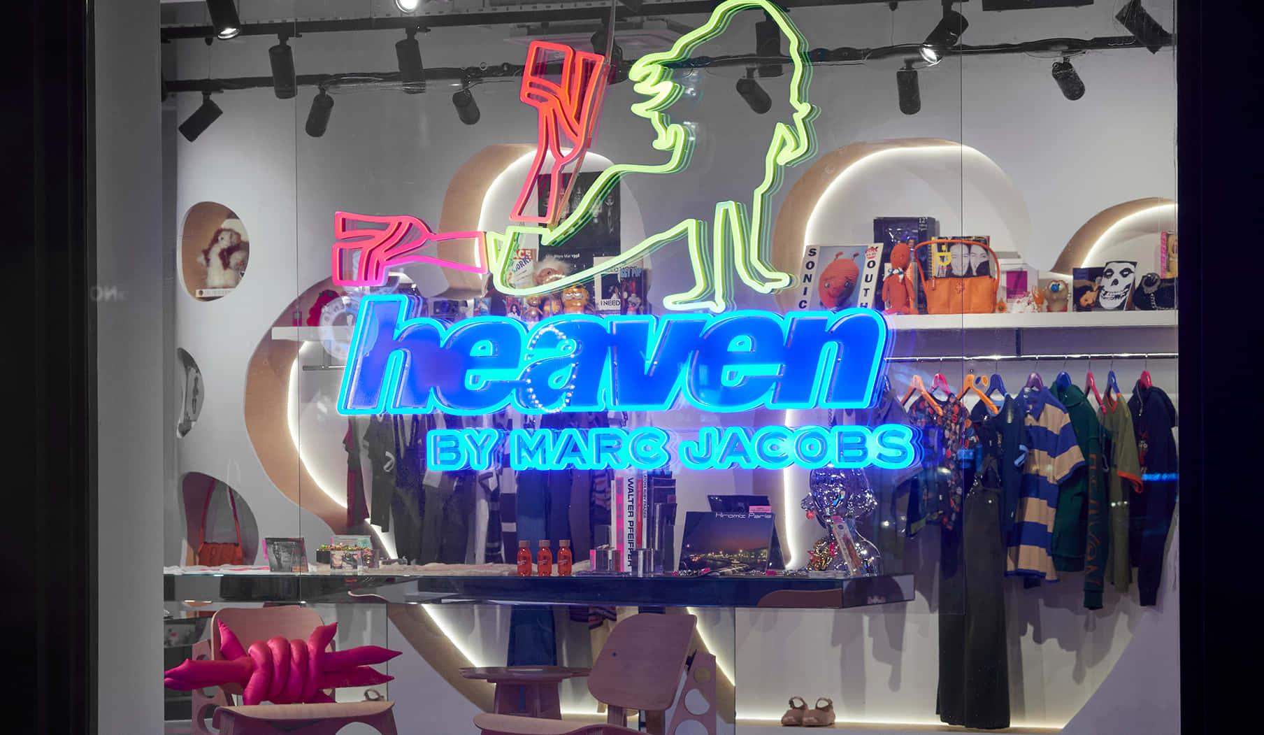 Heaven By Wrassler - A Neon Sign In A Store