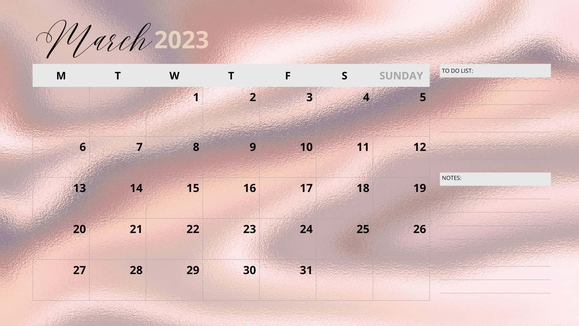 A Pink Calendar With The Word 'women' On It Wallpaper