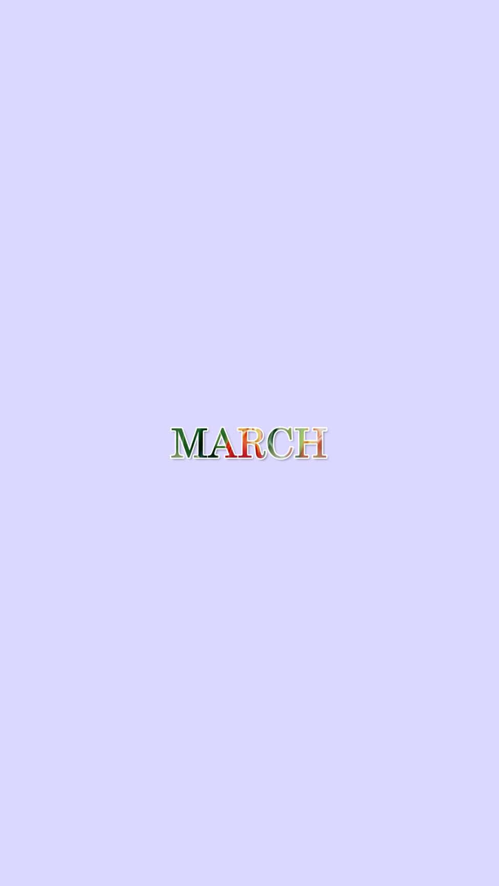 March Aesthetic Pastel Background Wallpaper
