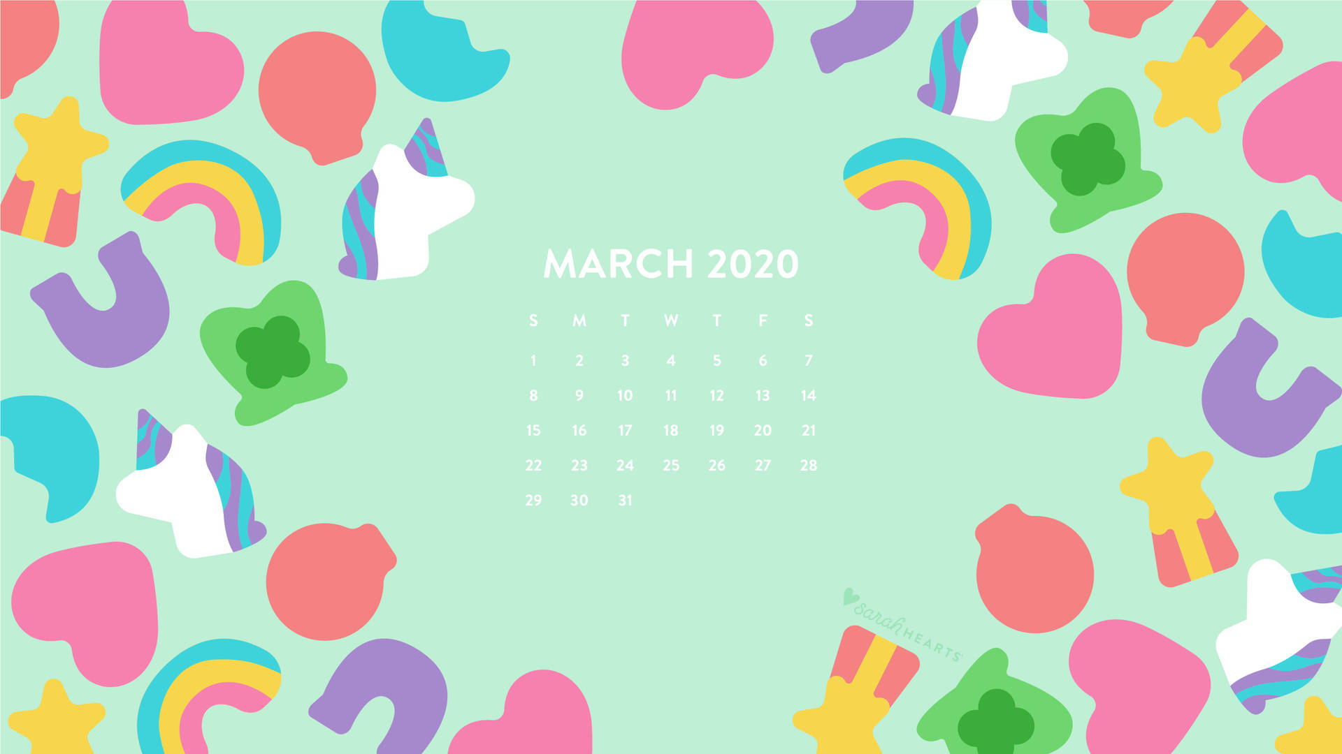 March Calendar With Clip Arts
