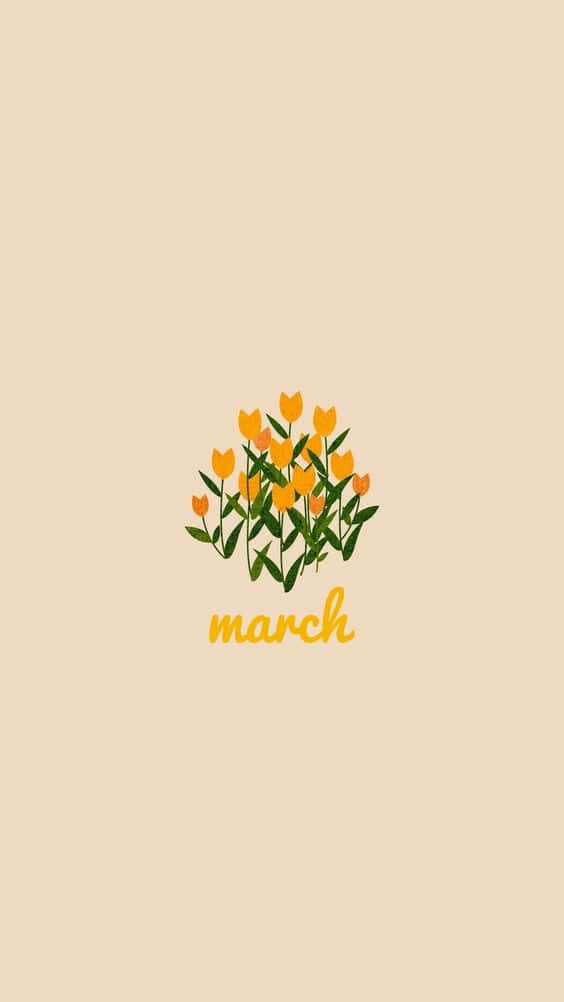 March Floral Aesthetic Wallpaper