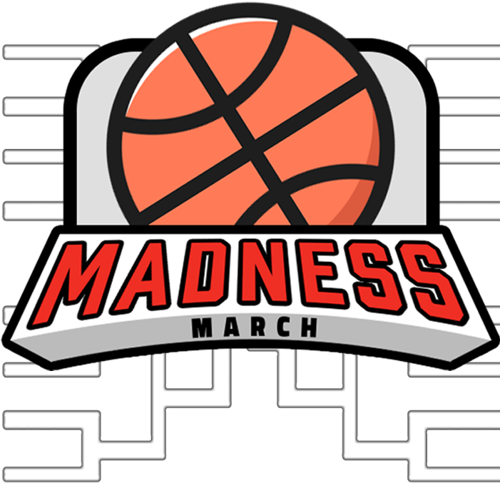 March Madness Basketball Bracket Logo PNG