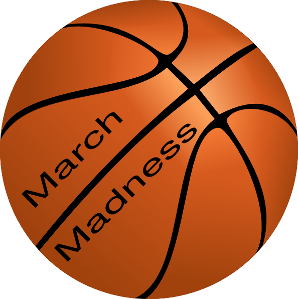 March Madness Basketball Graphic PNG