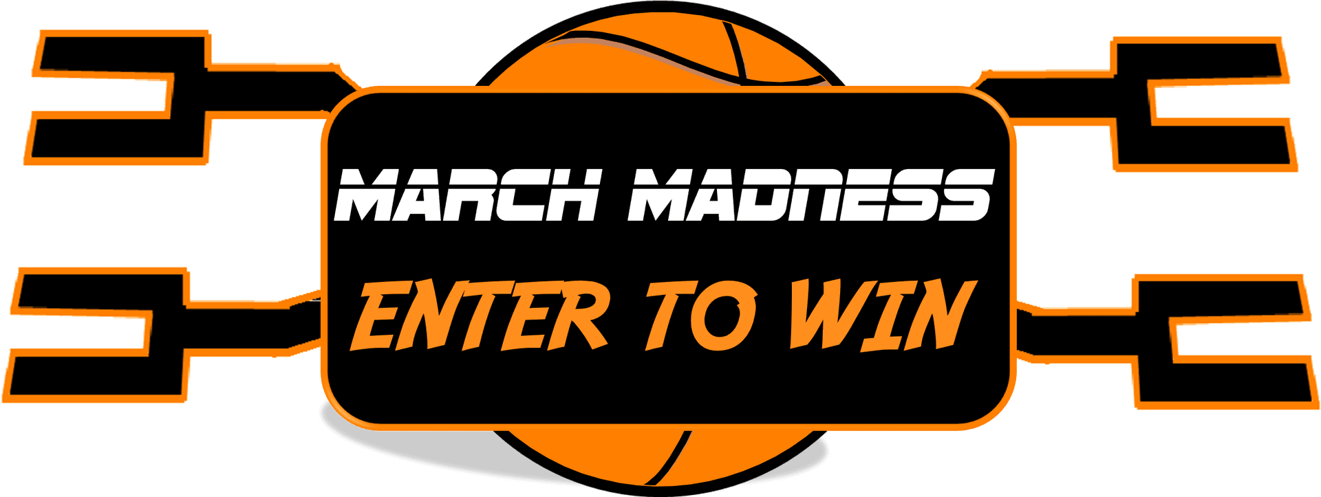 March Madness Enter To Win Banner PNG