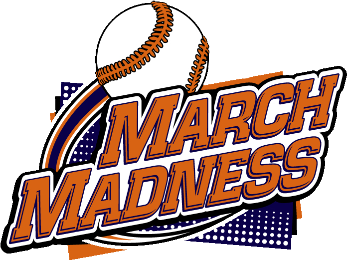 March Madness Logowith Baseball PNG