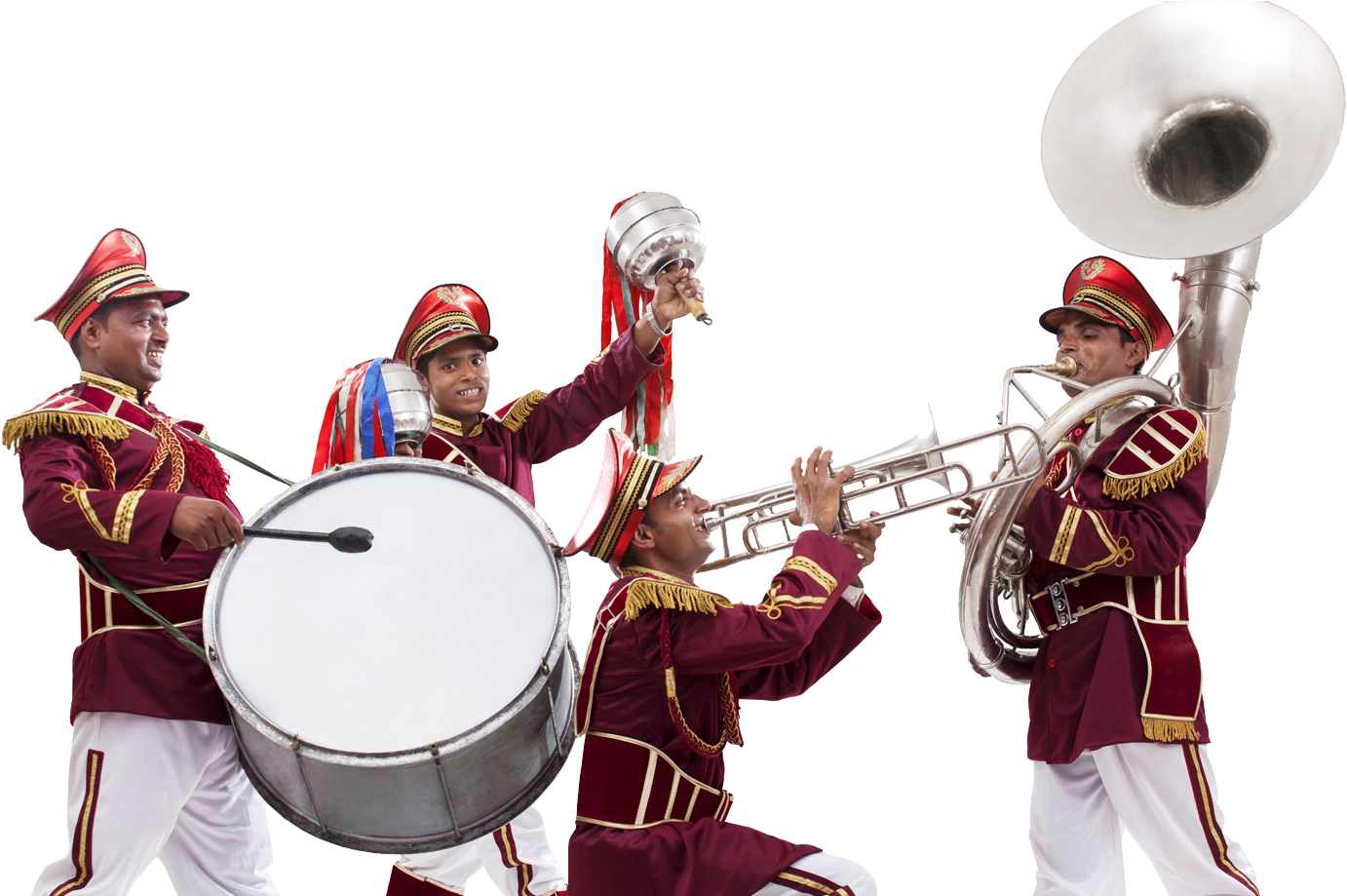 Marching_ Band_ Musicians_ Performing PNG