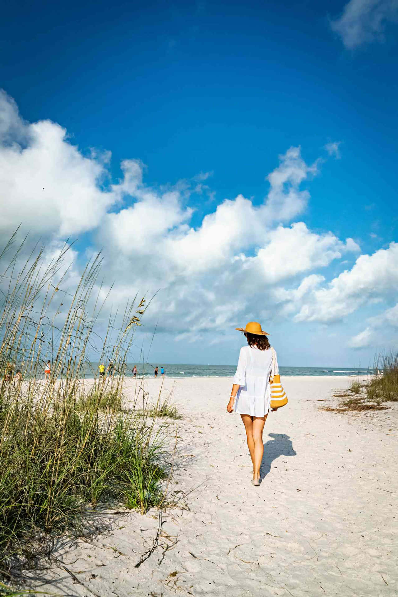 Fantastiskutsikt Över Stranden I Marco Island, Florida