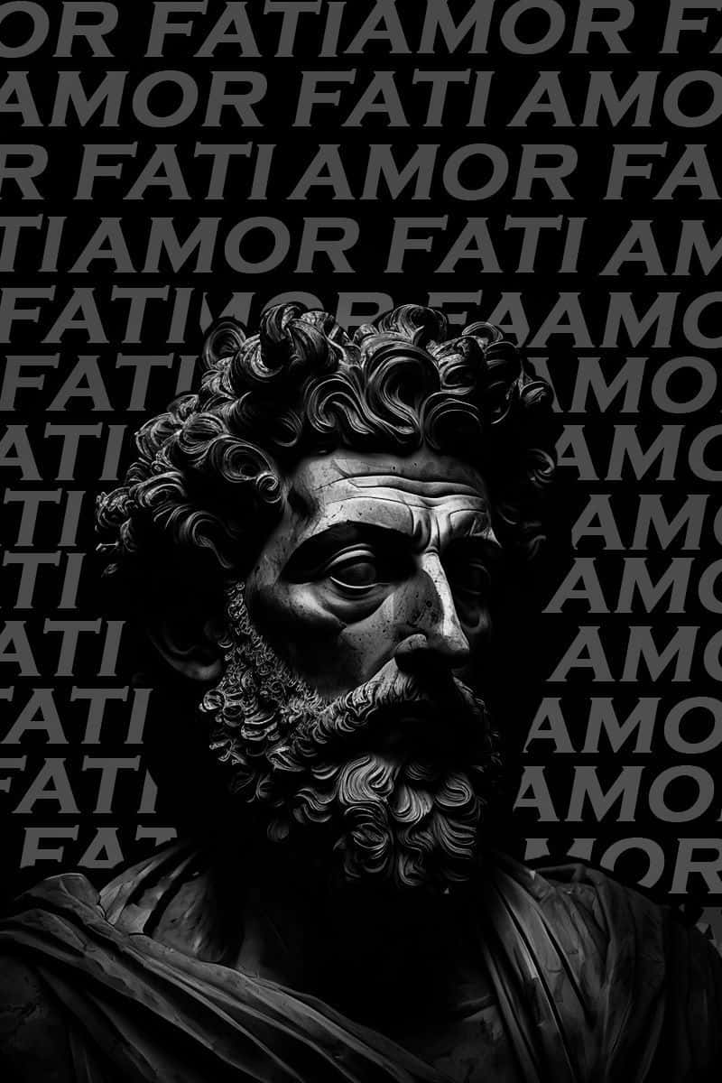 Marcus Aurelius Amor Fati Statue Wallpaper