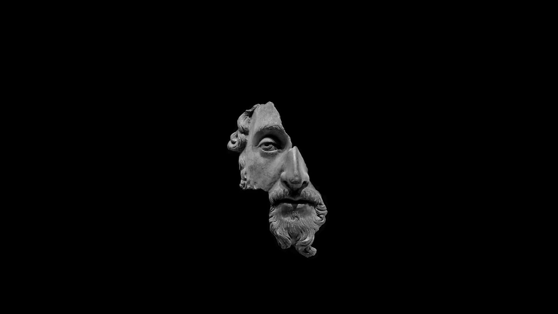 Marcus Aurelius Bust Fragment Wallpaper