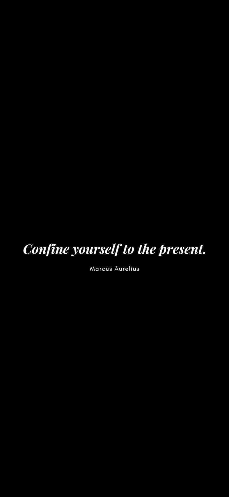Marcus Aurelius Quote Present Moment Wallpaper