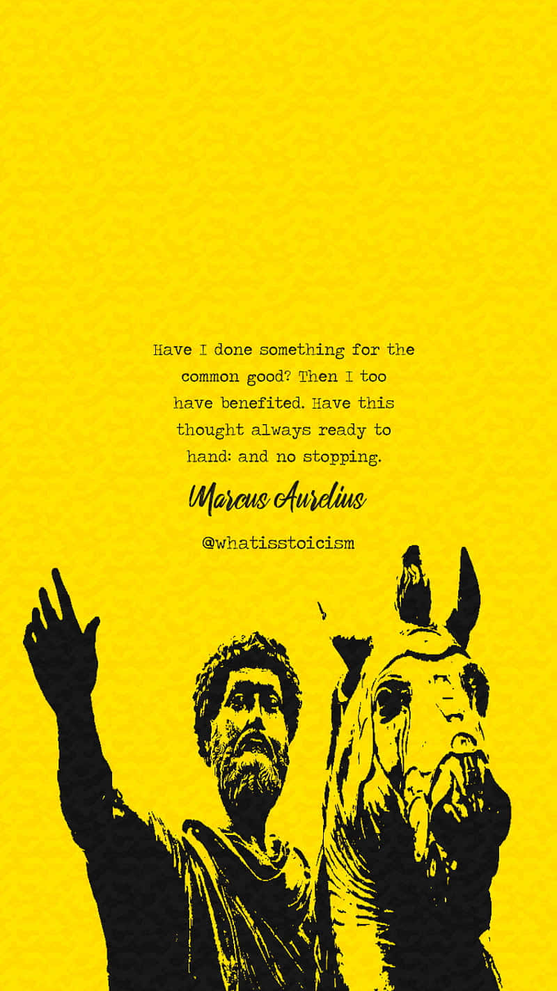 Marcus Aurelius Stoic Philosophy Quote Wallpaper