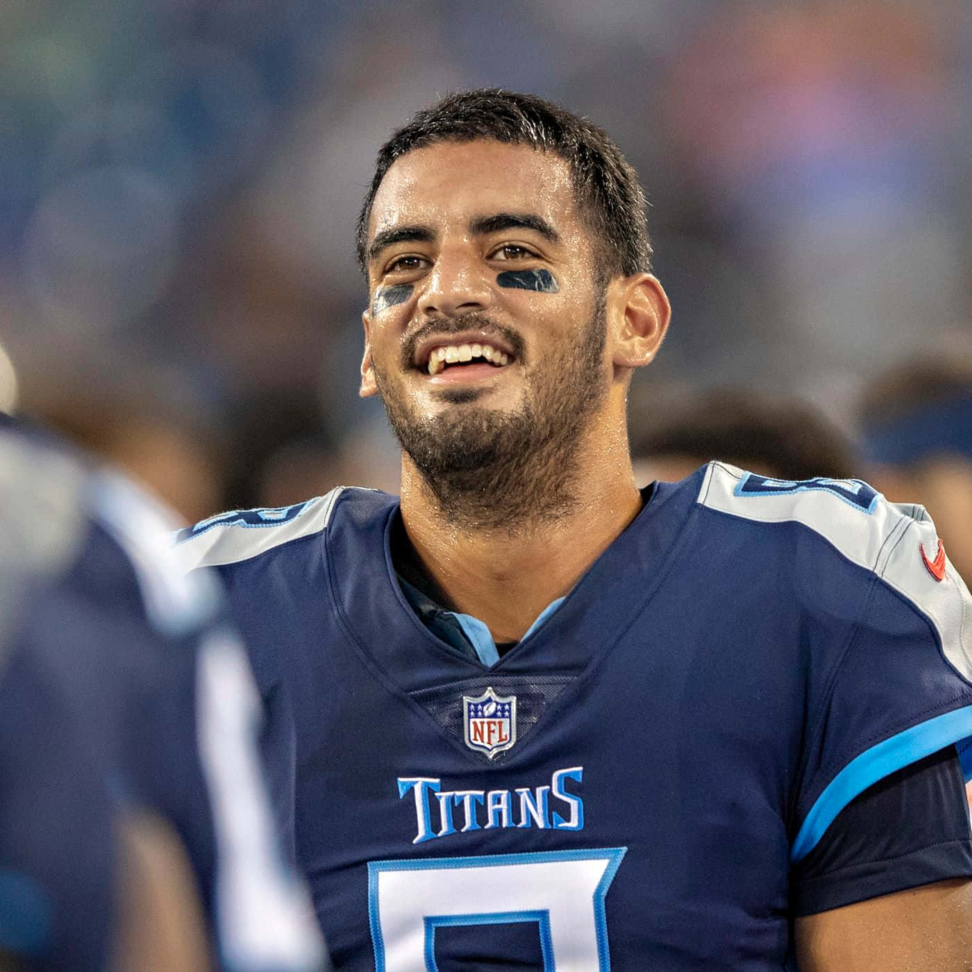 Marcus Mariota Titans Uniform Smile Wallpaper