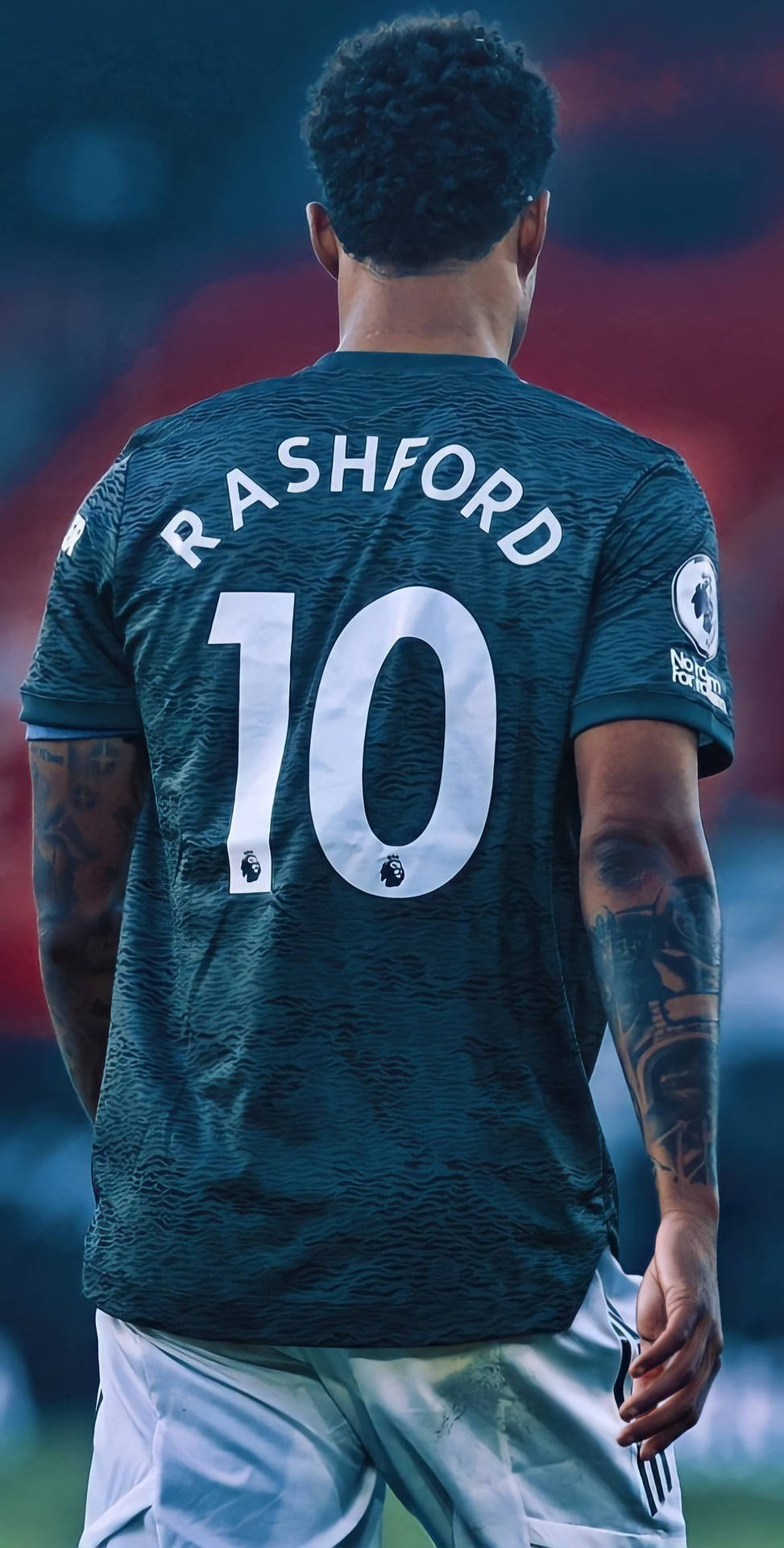 Marcusrashford Camiseta Azul. Fondo de pantalla