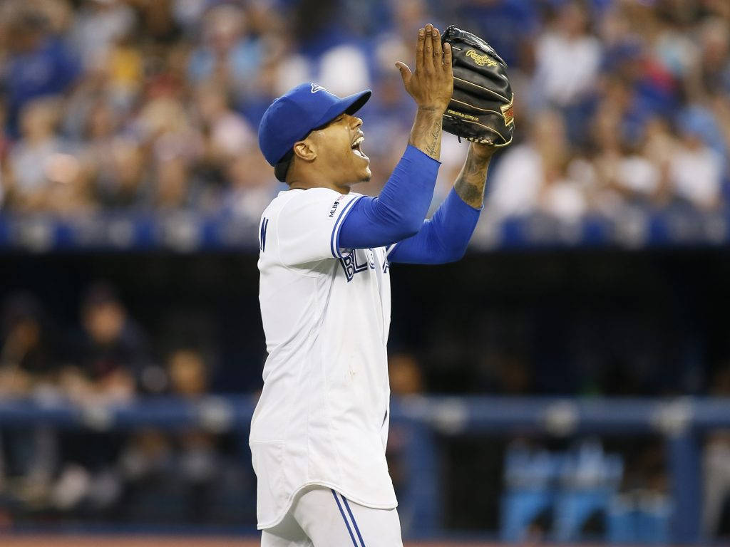 Marcus Stroman Arms In The Air Wallpaper