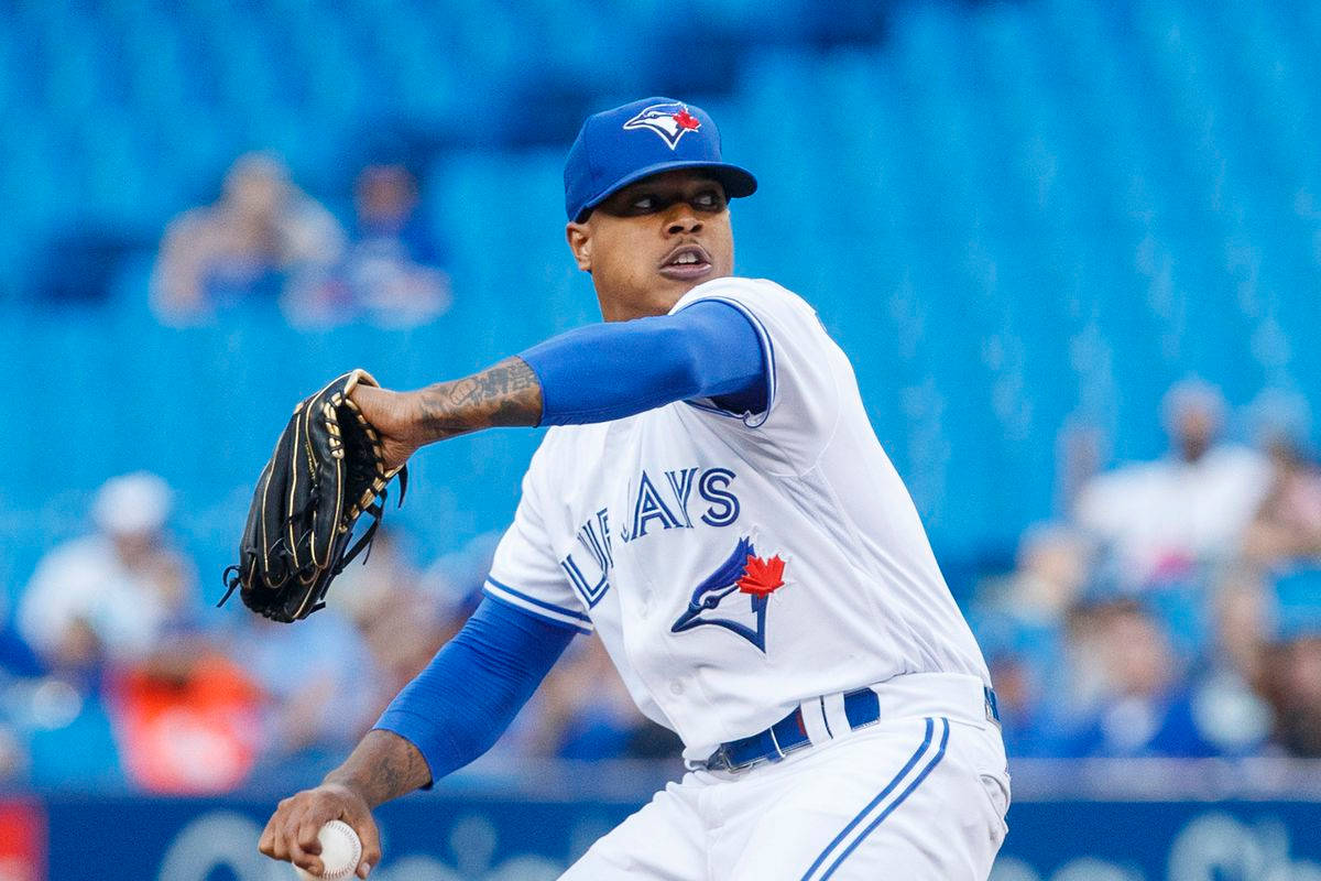 Download Marcus Stroman In Throwing Stance Wallpaper