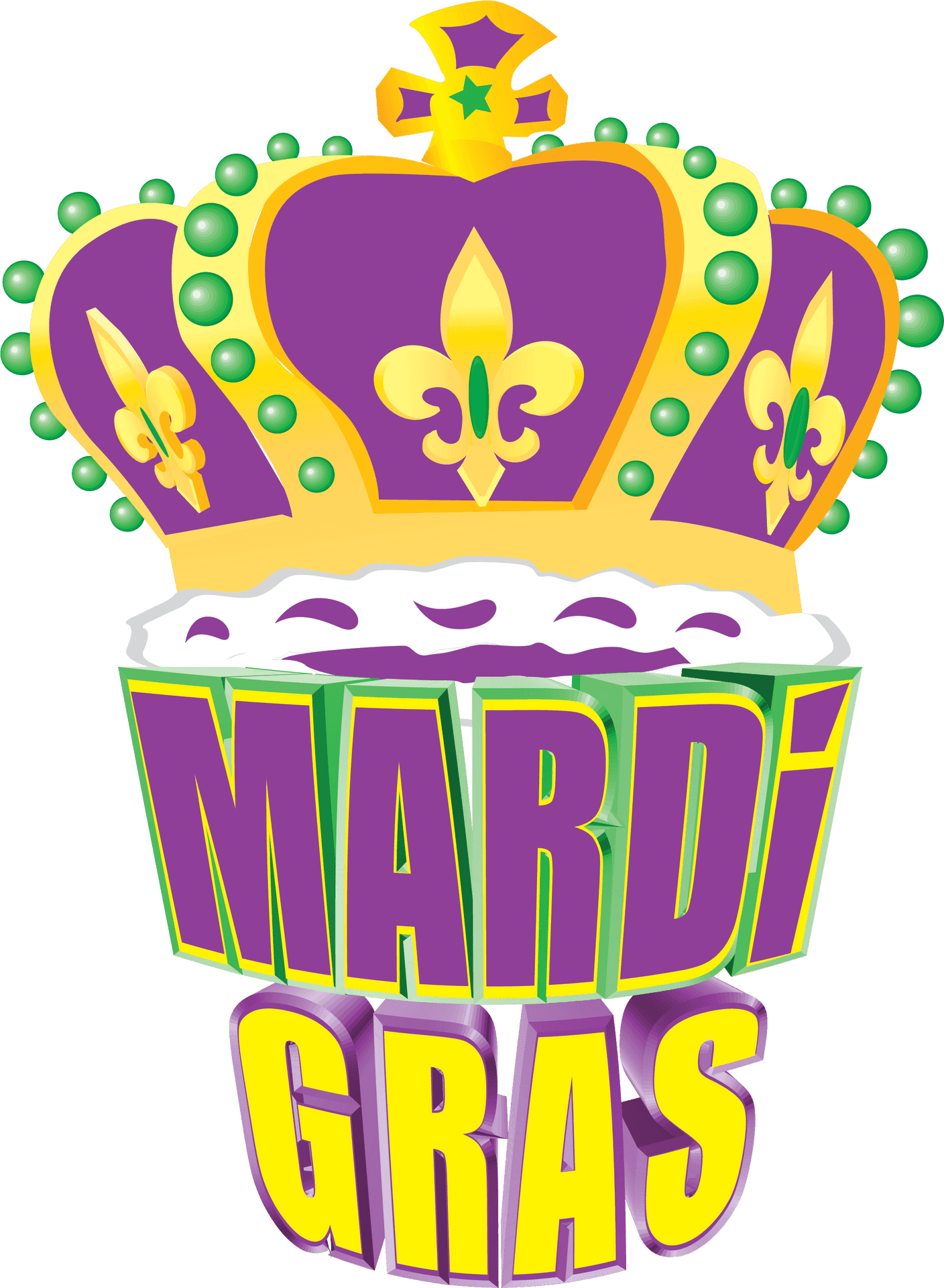 Mardi Gras Celebration Graphic PNG