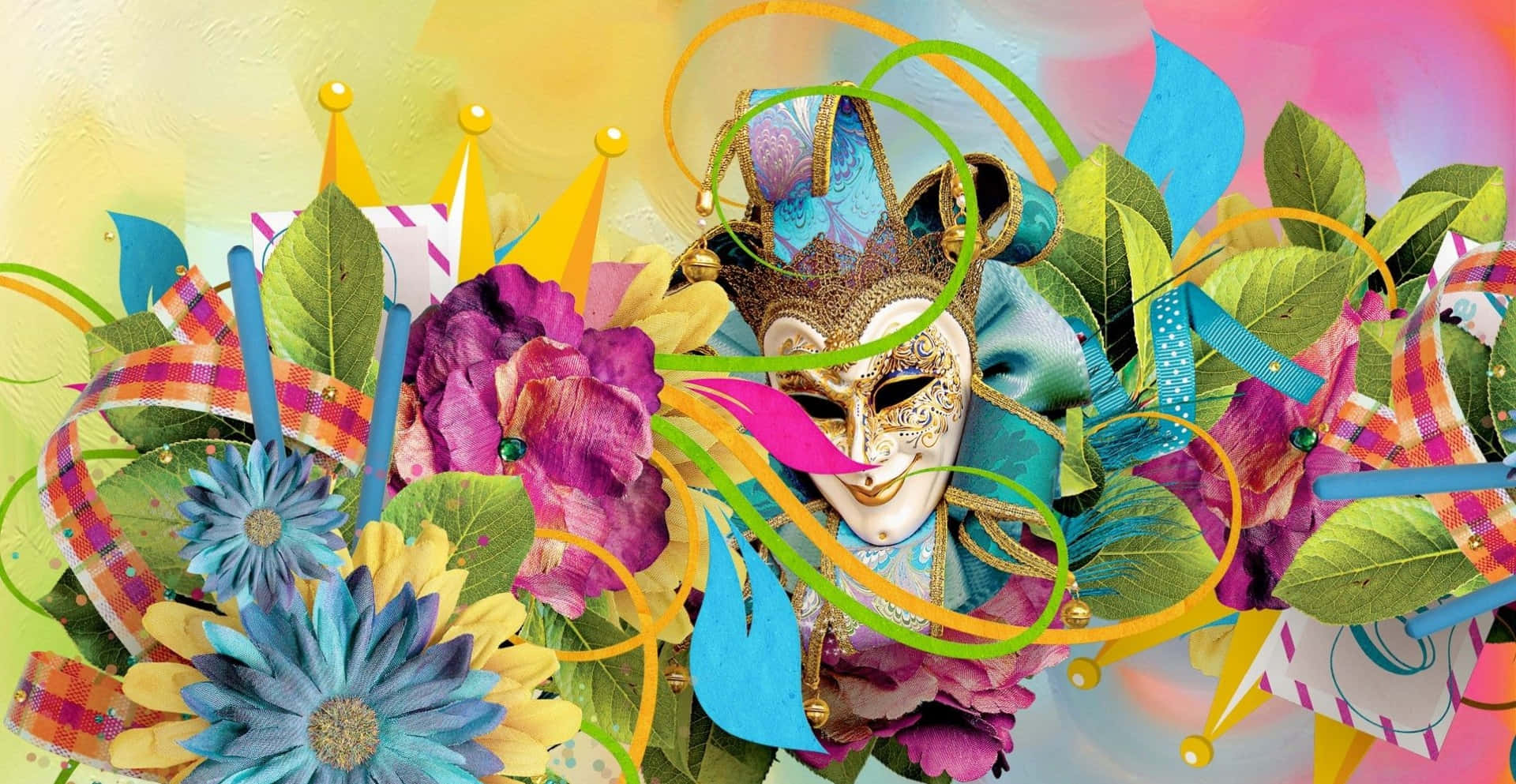 Celebrate Mardi Gras in New Orleans Wallpaper