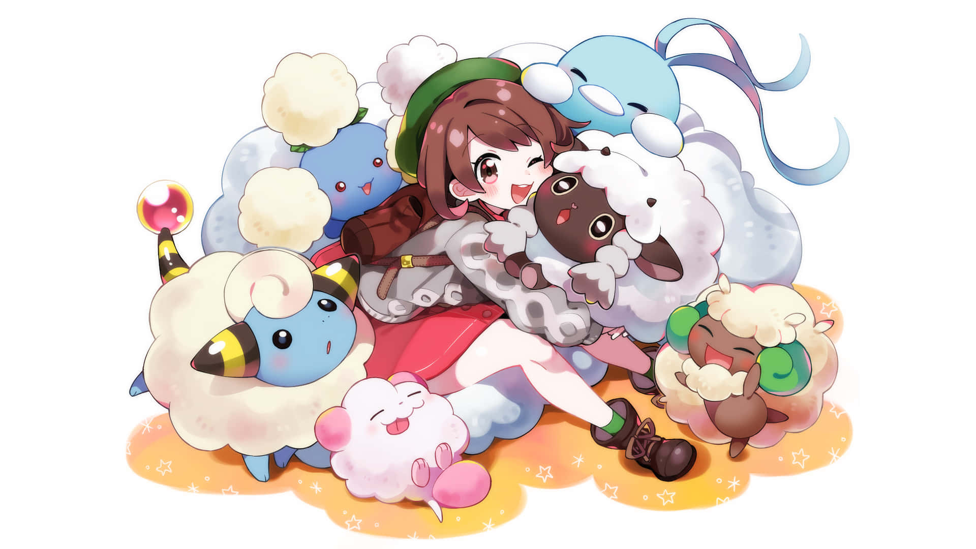 Mareep With Gloria And Friends Wallpaper