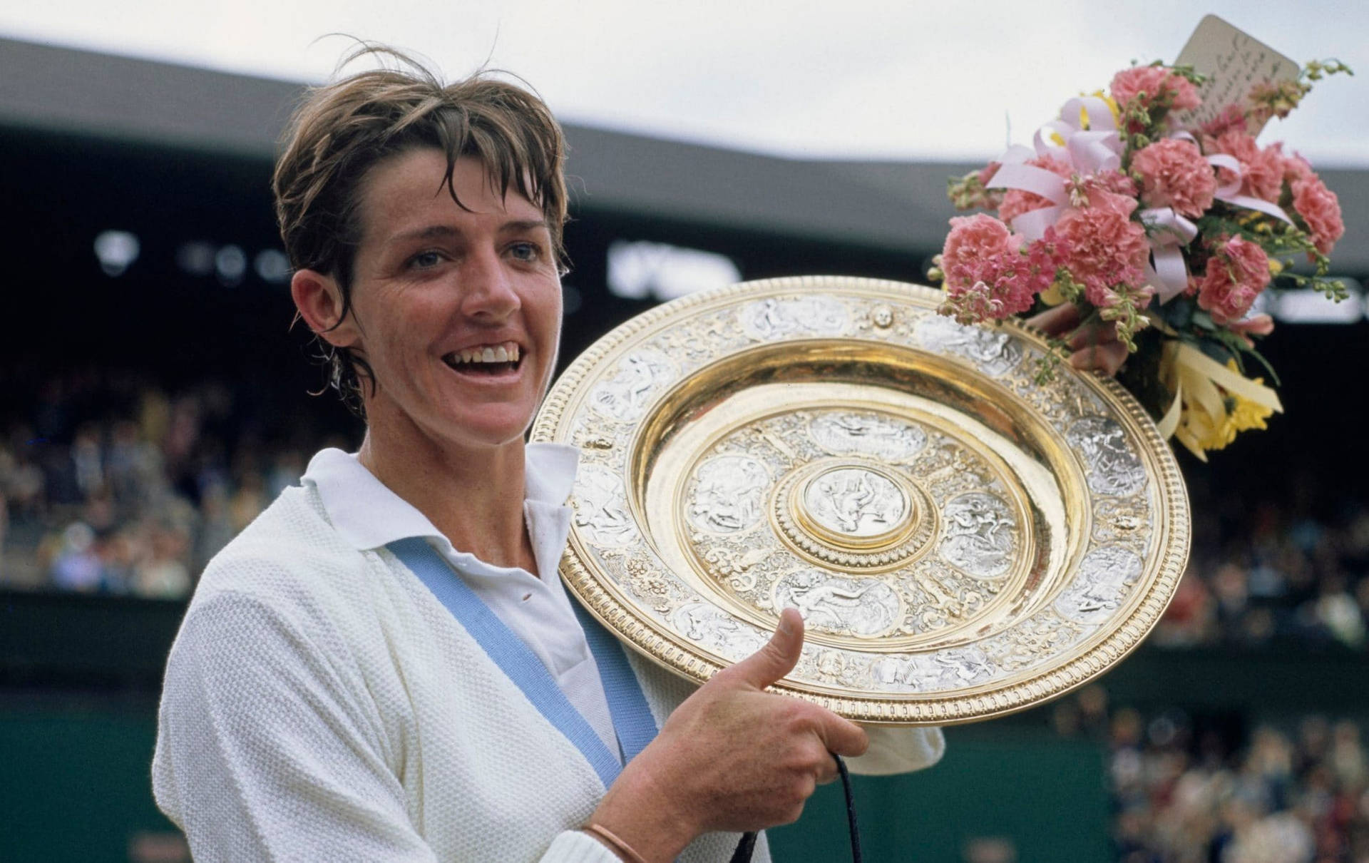 Margaret Court 1963 Wimbledon vinder tapet. Wallpaper