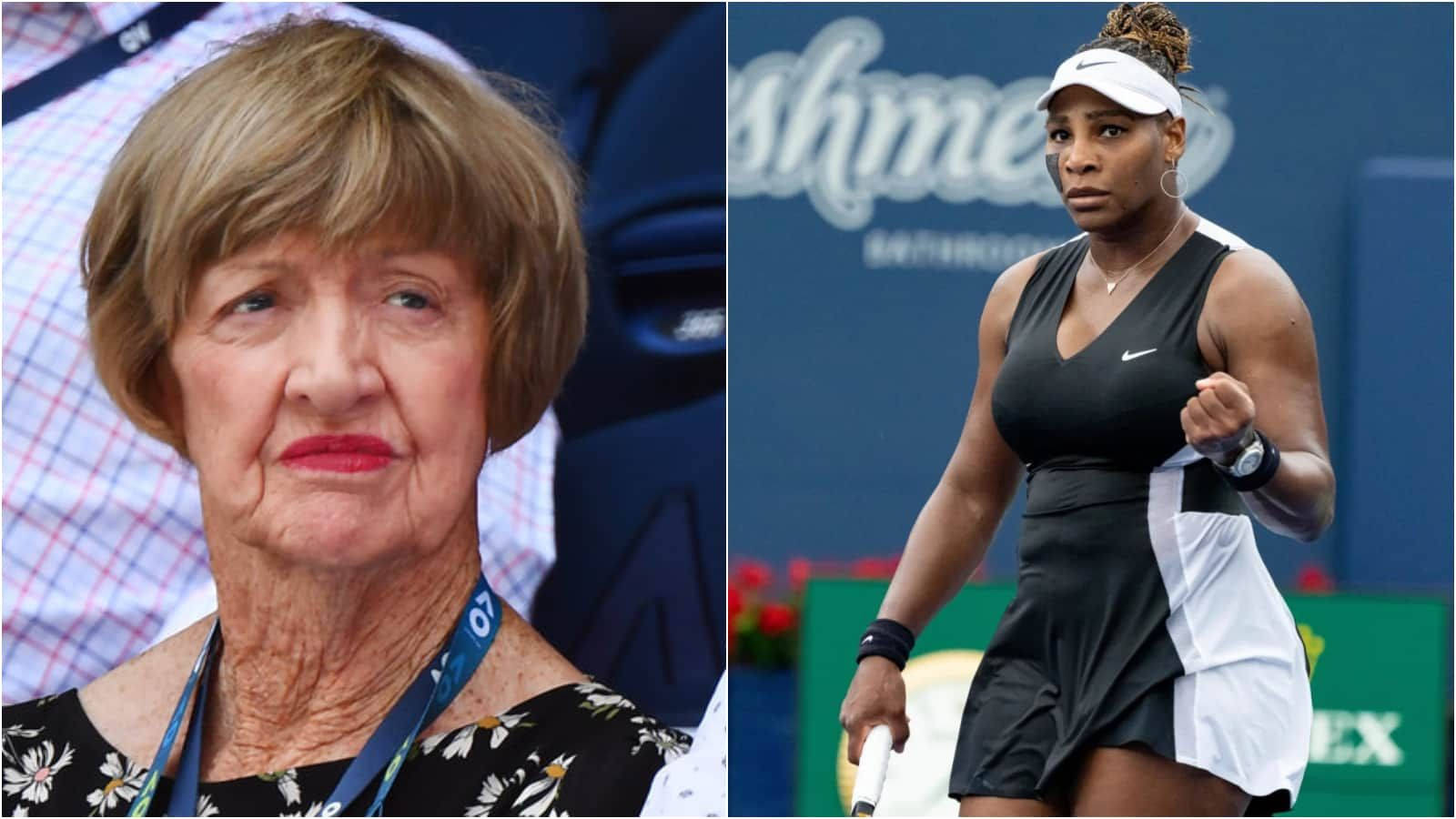 Margaretcourt Y Serena Williams. Fondo de pantalla