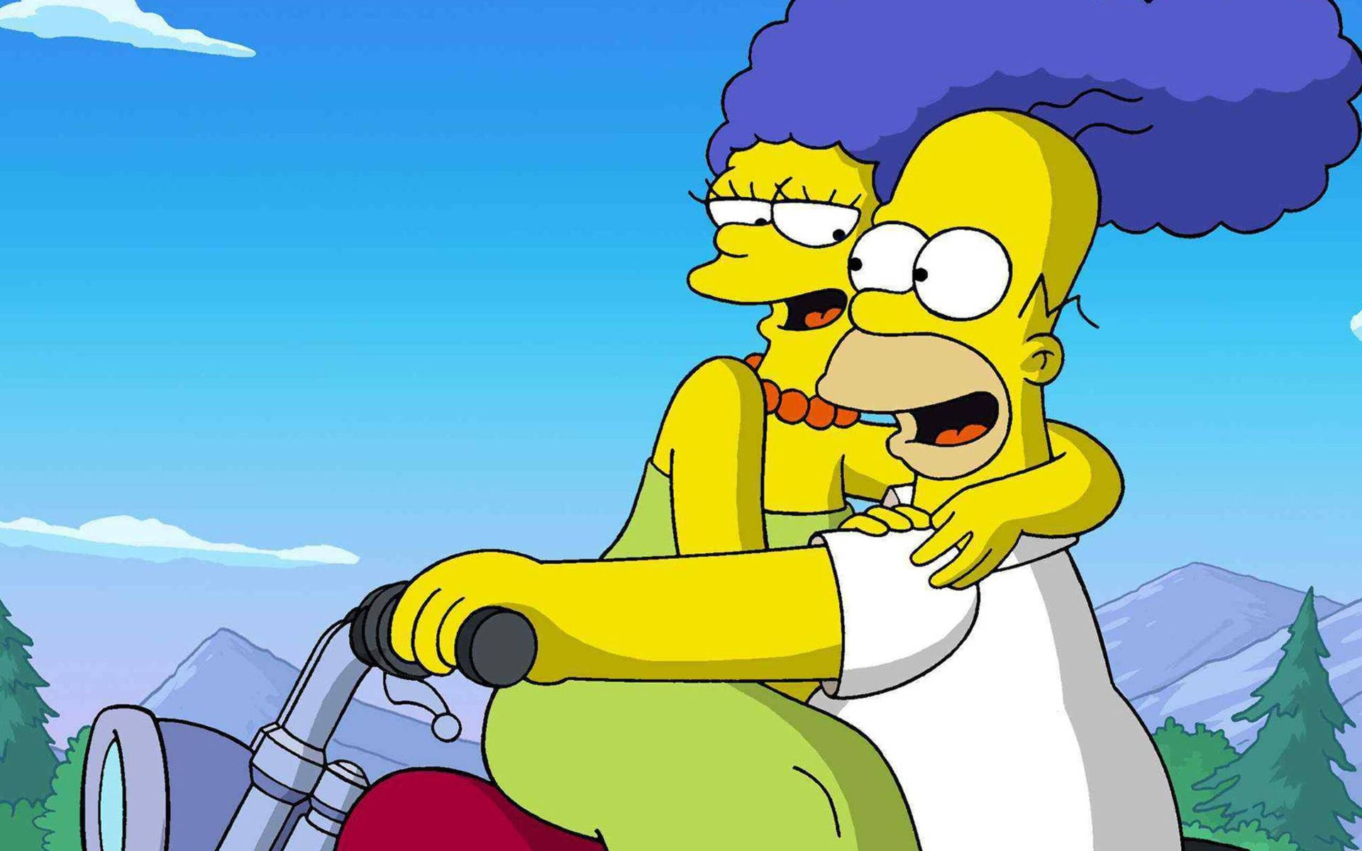 Marge Simpson And Homer Simpson Wallpaper