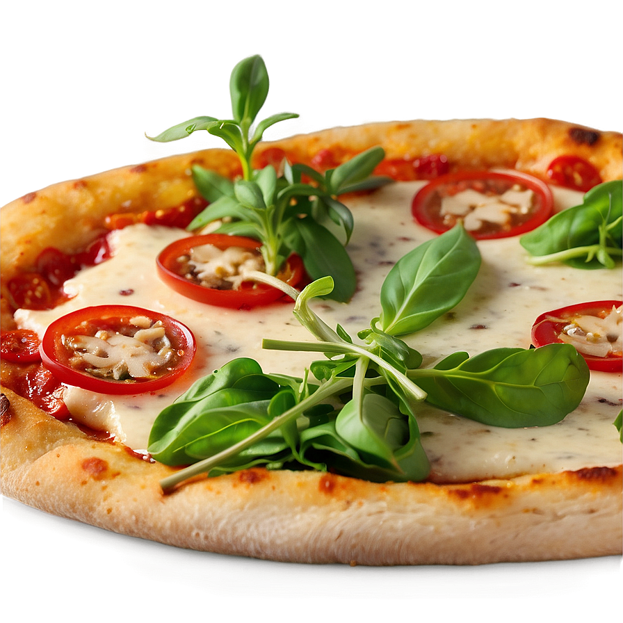 Margherita With Arugula Pizza Png 04292024 PNG