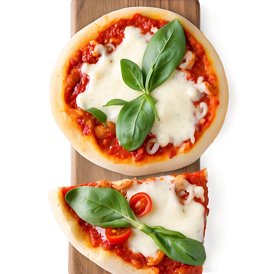 Margherita With Arugula Pizza Png Avb PNG