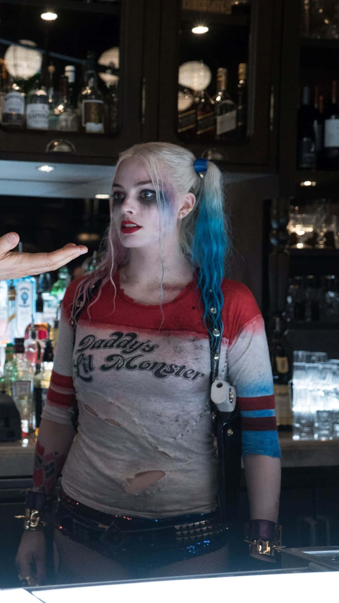 Margot Robbie som Harley Quinn i DC's Suicide Squad-tapet Wallpaper